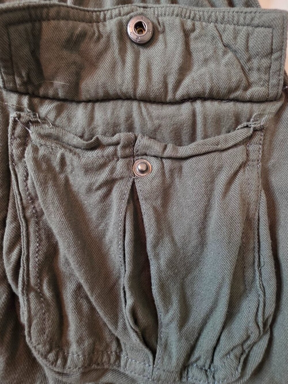 Ashley by 26 International Olive Green Military Style Vest, Size Large - Picture 13 of 14